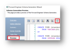 Schema generation wizard erwin data modeler 12.0